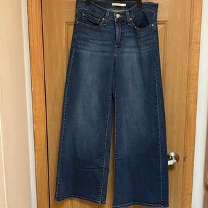 Levi's 318 Shaping Wide Leg Medium Wash Jeans